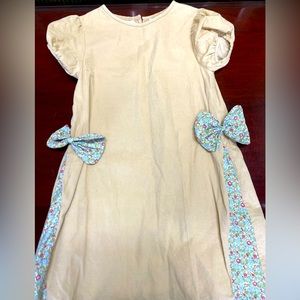 The Oaks Apparel corduroy dress with bows size 10